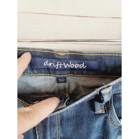 DRIFTWOOD FLORAL EMBROIDERED JEANS, SZ 30 - Picture 6 of 14